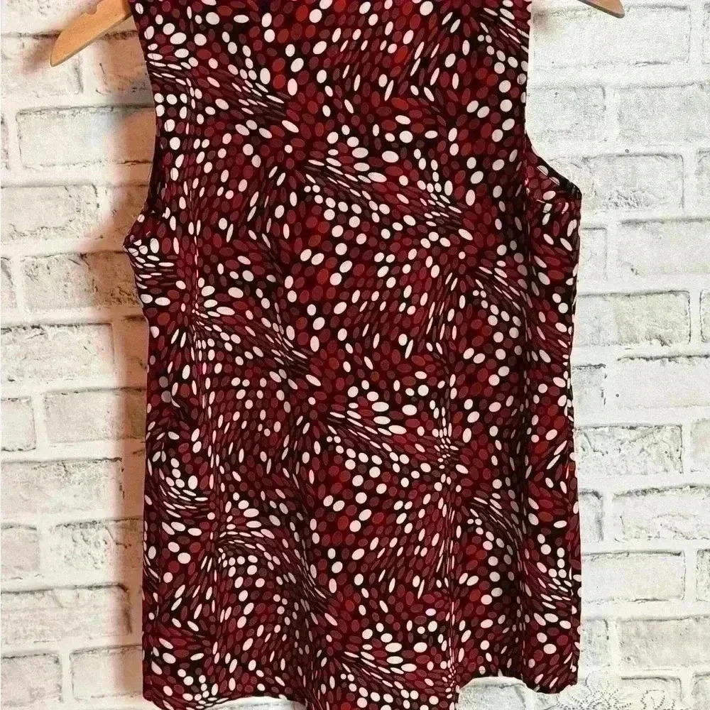 Chico’s Sleeveless Swirly Oval Hi-Lo Hem Tunic Top Size 0/Chico’s - Picture 5 of 6